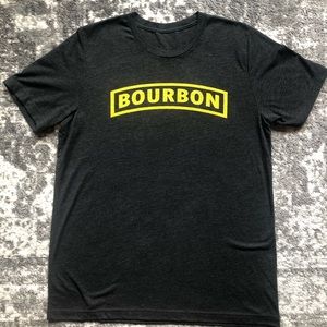BOURBON Graphic T Shirt Gray Large